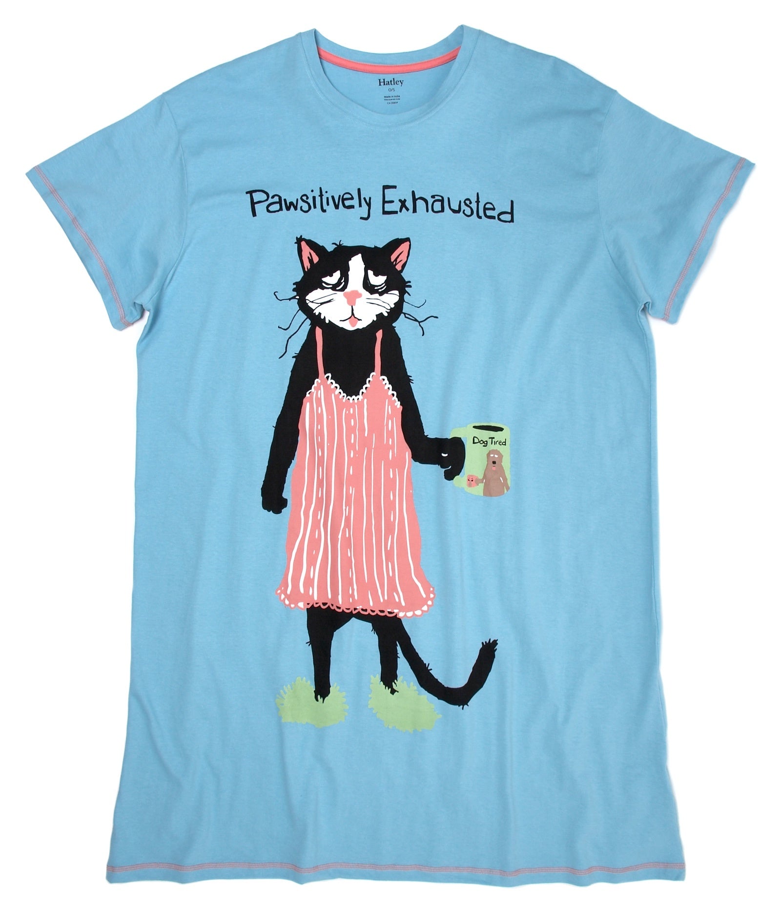 Hatley Sleepshirt Pawsitively Exhausted Ella Kids