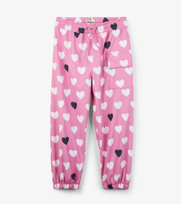 Hatley Splash Pants - Lovey Hearts