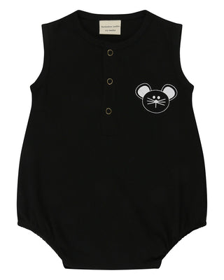 Turtledove Romper - Black Mouse