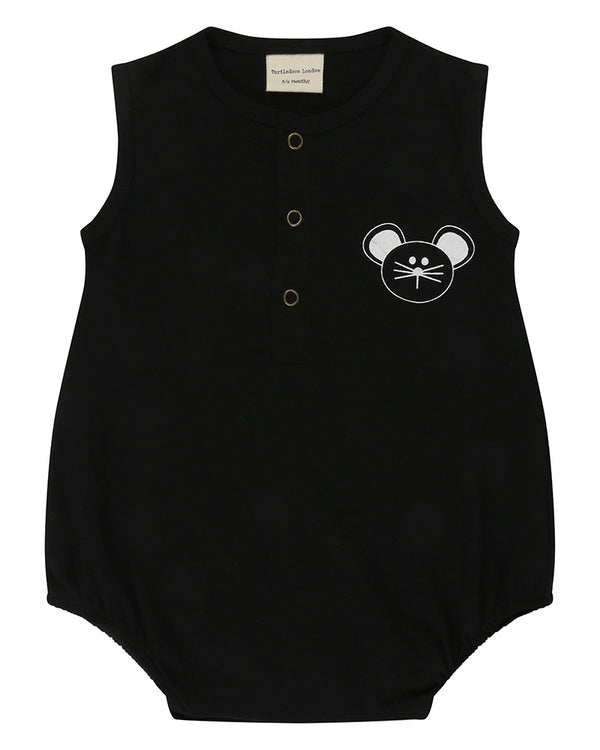 Turtledove Romper - Black Mouse