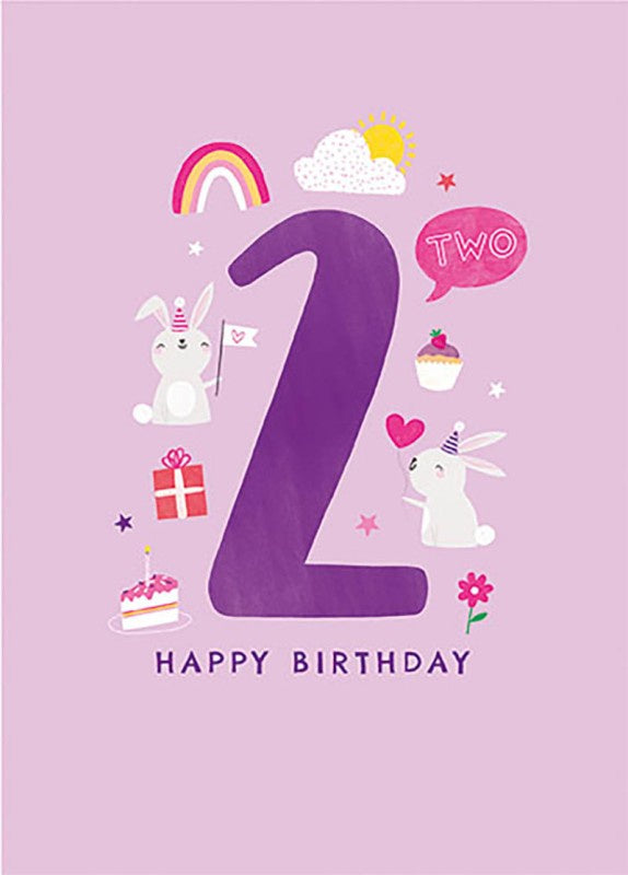 2 Happy Birthday  - Greeting Card