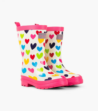 Hatley Gumboots - Rainbow Hearts