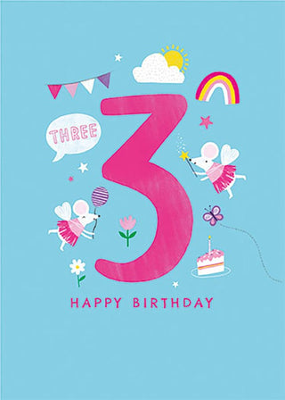 3 Happy Birthday - Greeting Card