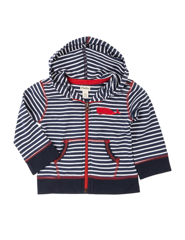 Hatley Infant Hoodie - Whales