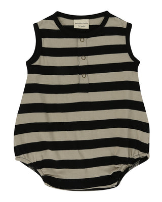 Turtledove Romper - Bubble Stripe