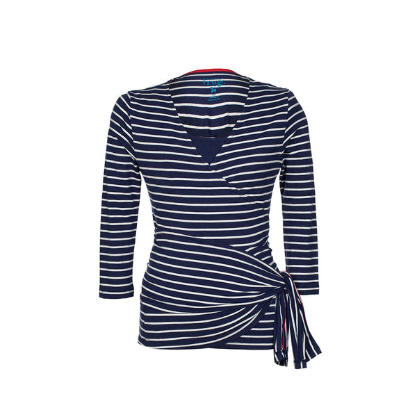 Frugi Womens Wrap Top - Navy Iris