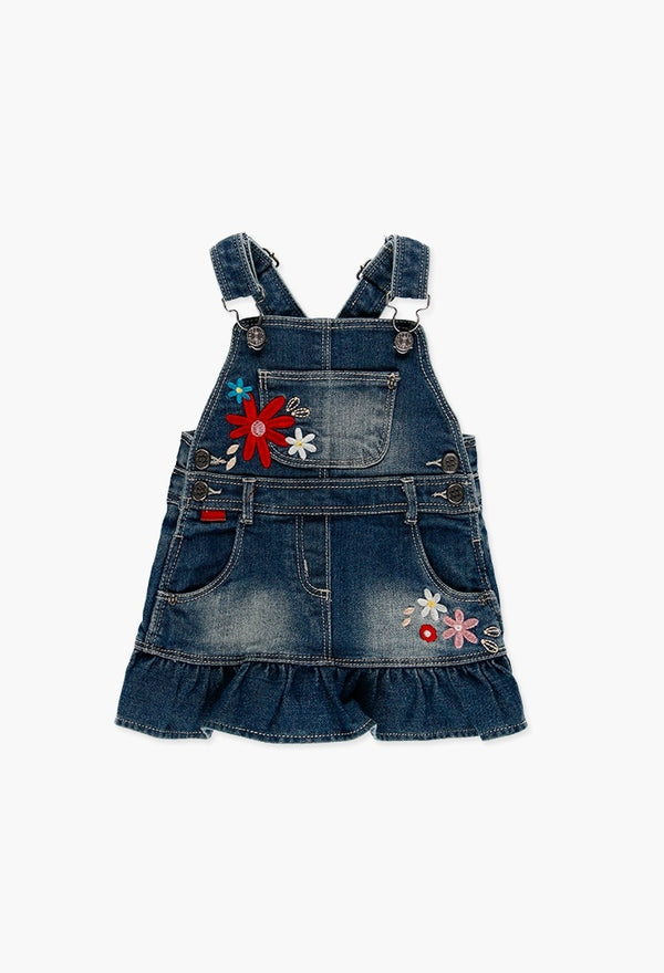 Boboli Dress - Denim Pinafore