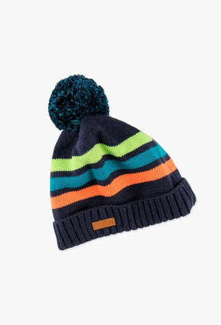 Boboli Hat - Navy & Stripes