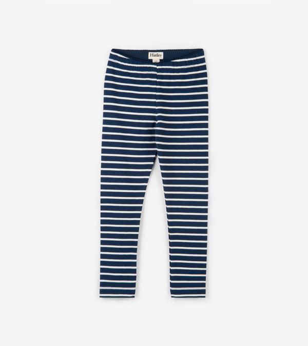 Hatley Leggings - Navy Stripe