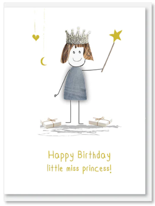 Birthday Card - Little Miss