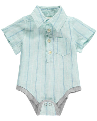 Me & Henry Bodysuit - Green Stripe