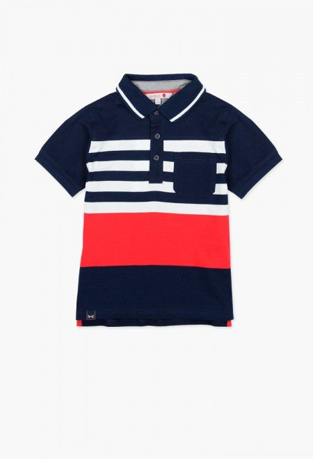 Boboli Polo - Navy Stripe