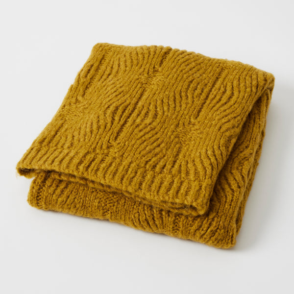 Florence Wool Blend Baby Blanket – Mustard