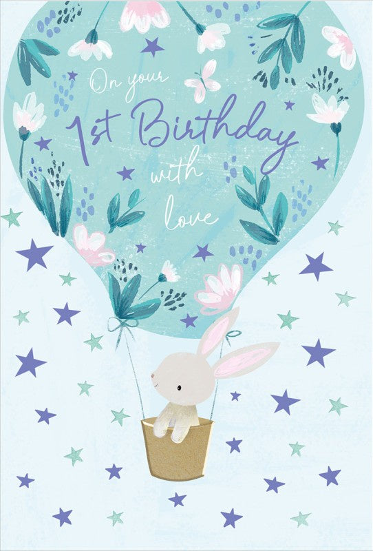 On Your 1st Birthday With Love - Greeting Card