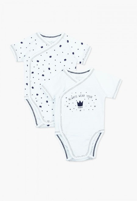 Boboli 2pk Bodysuits - Always Wear Your Crown