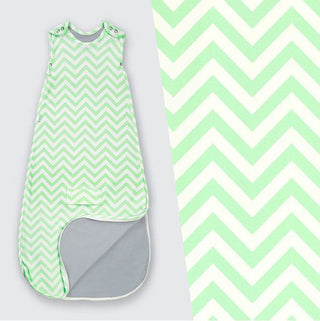 Superlove Sleeping Bag - Mint Chevron - Eloquence Boutique