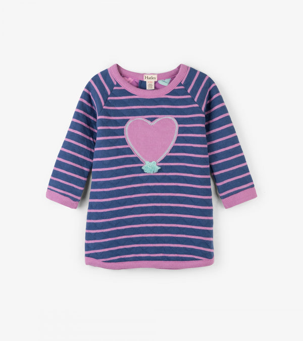 Hatley Mini Dress - Heart Striped