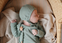 Mushie Baby Bonnet - Roman Green